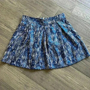 🌼4/$30🌼bethany Mota |  Metallic electric blue and silver mini skirt